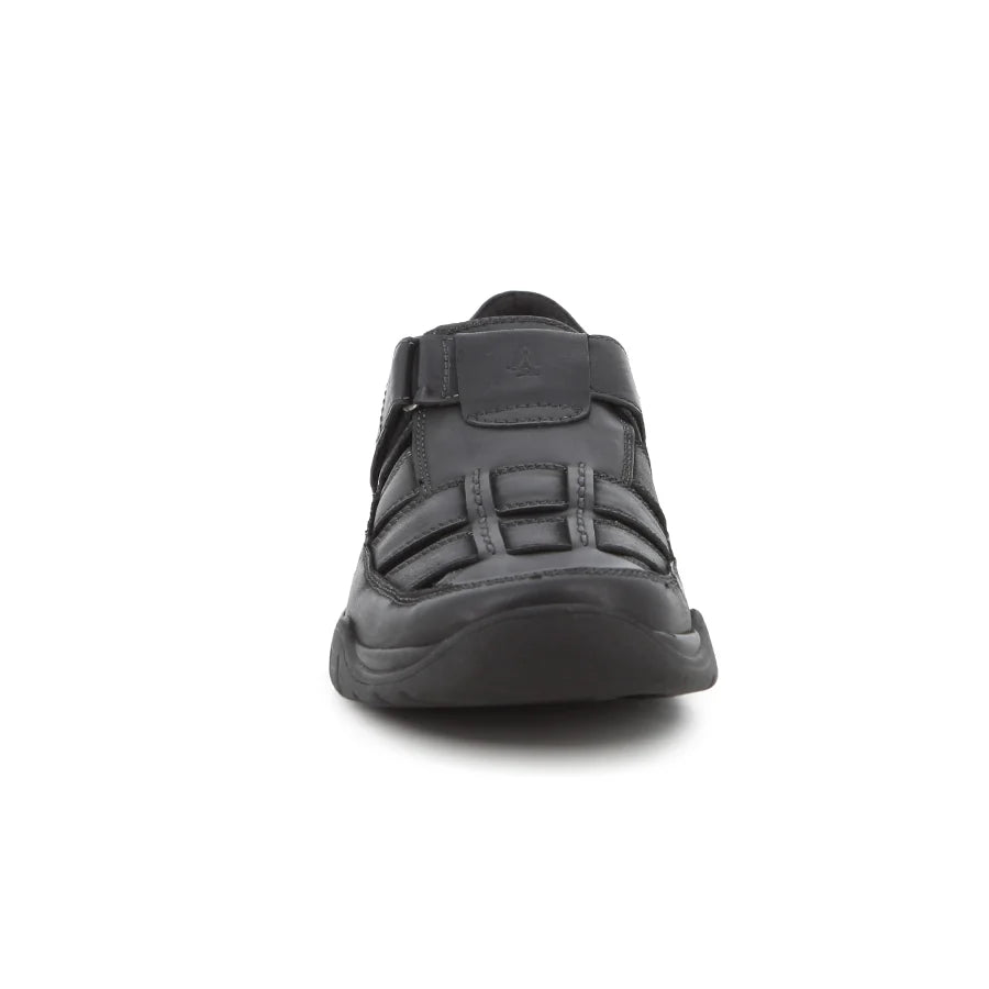 Hush Puppies Men's Rabson Casuals Leather Sandal-Black HPM01055BKBK