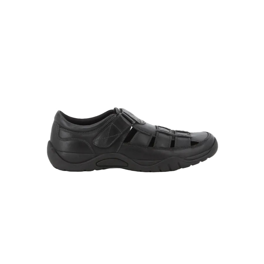 Hush Puppies Men's Rabson Casuals Leather Sandal-Black HPM01055BKBK