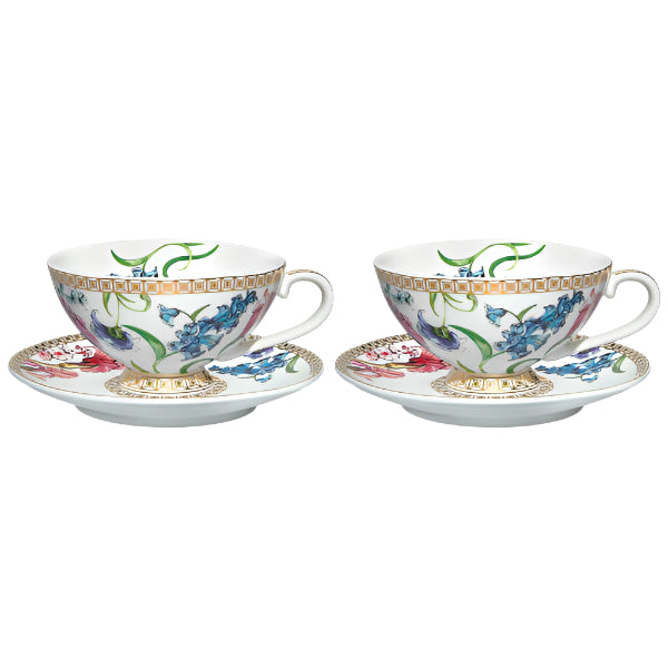 Maxwell & Williams Estelle Michaelides Mystique Demi Cup & Saucer Set of 2 90ml White HV0575G
