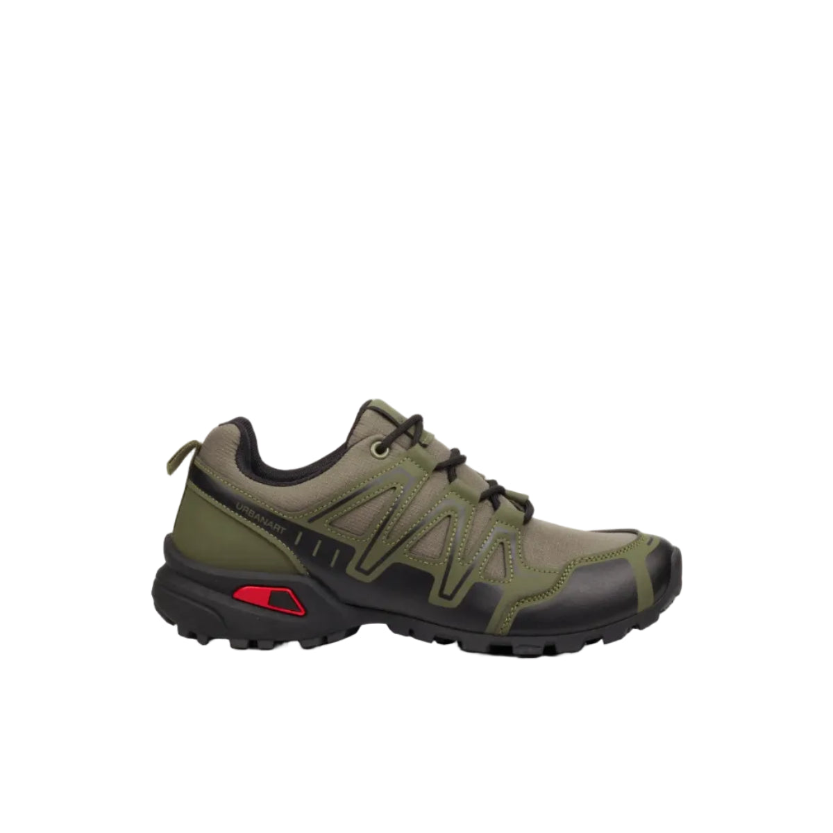 Urbanart Hyke 1 Mesh / Faux Wax Sneaker-Olive.