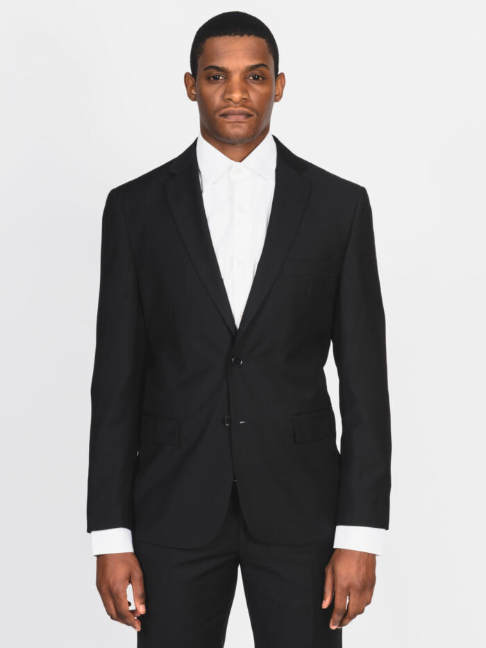 Carducci Mens Tailored Giovanni Suit-Black C708-70-S22