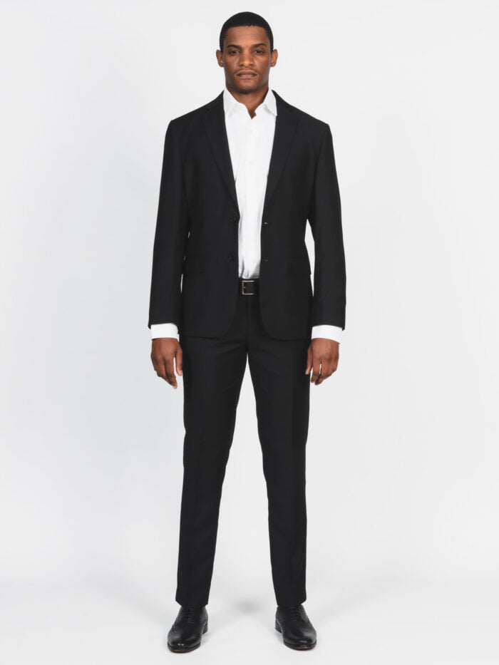 Carducci Mens Tailored Giovanni Suit-Black C708-70-S22