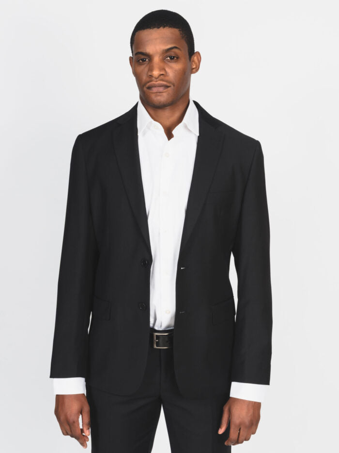 Carducci Mens Tailored Giovanni Suit-Black C708-70-S22