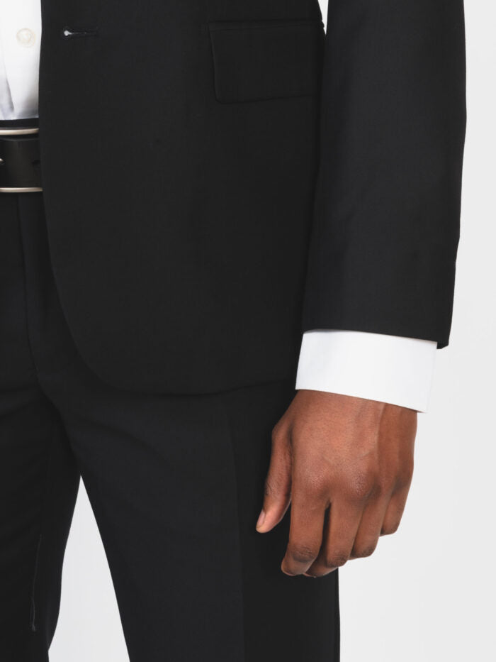 Carducci Mens Tailored Giovanni Suit-Black C708-70-S22