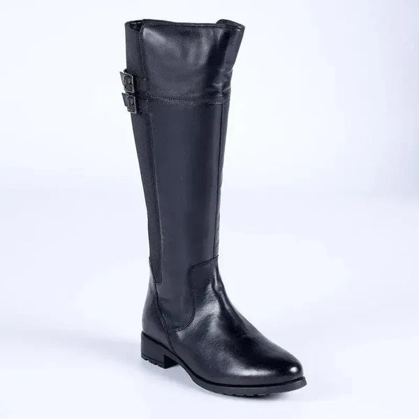 Hush Puppies Arla Black Leather Boot HPL012999BKBK