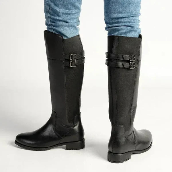 Hush Puppies Arla Black Leather Boot HPL012999BKBK