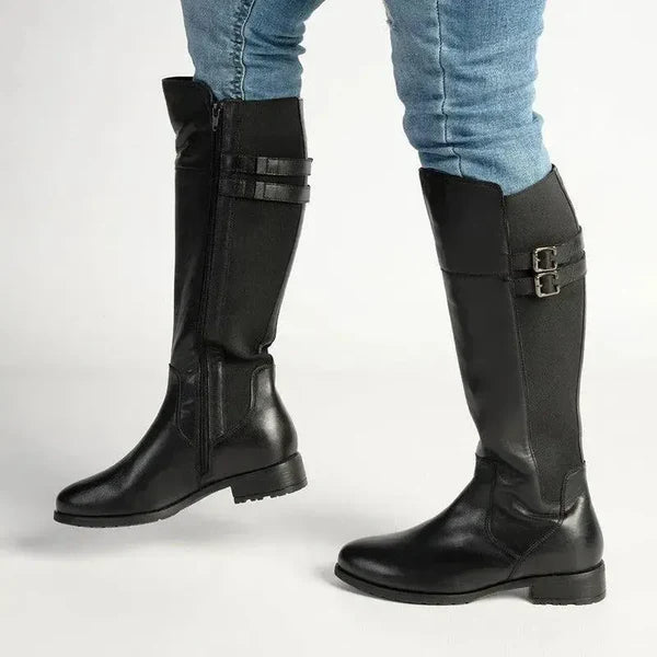 Hush Puppies Arla Black Leather Boot HPL012999BKBK