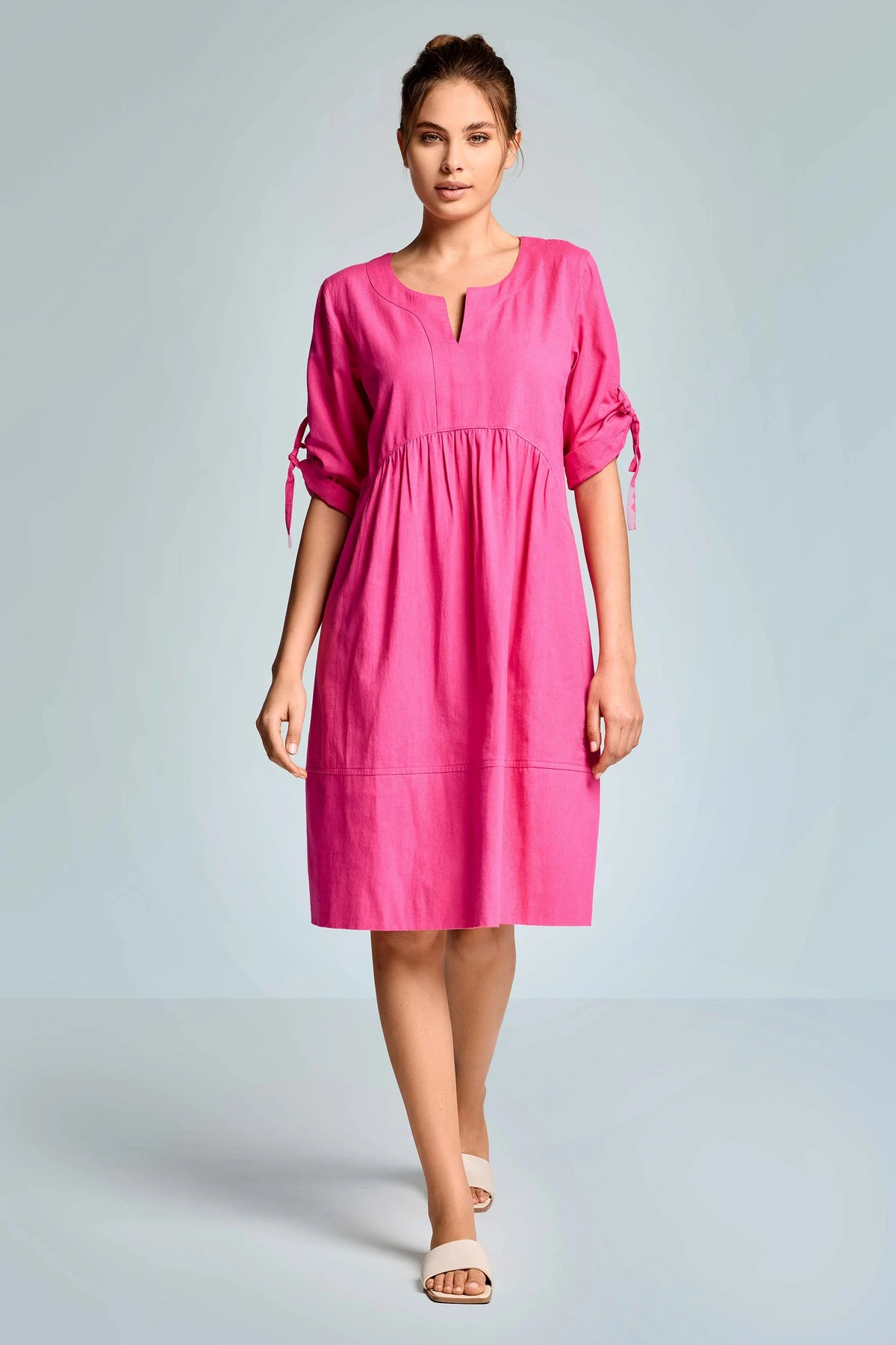 Iconique Jade 3/4 Dress-Fuchsia IC26-077