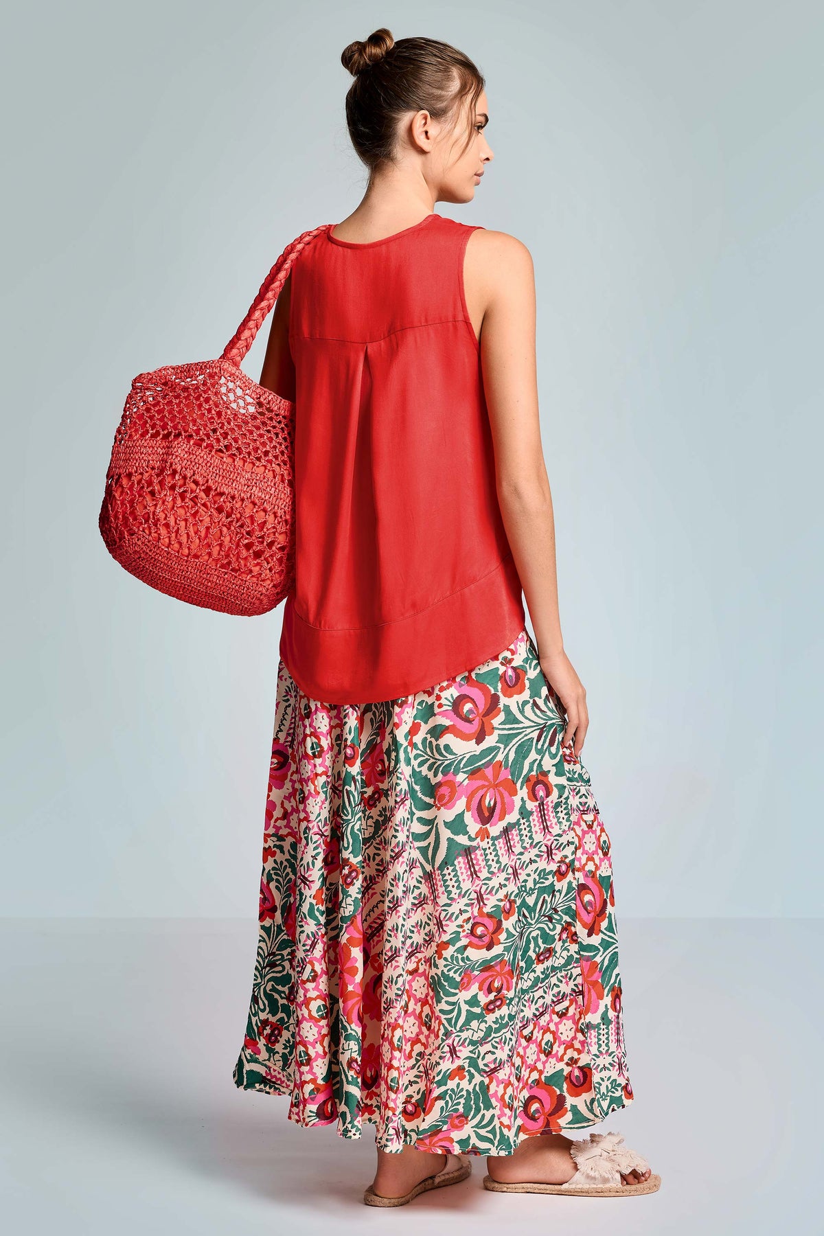 Iconique Nidia Long Skirt -Multicolor IC26-093