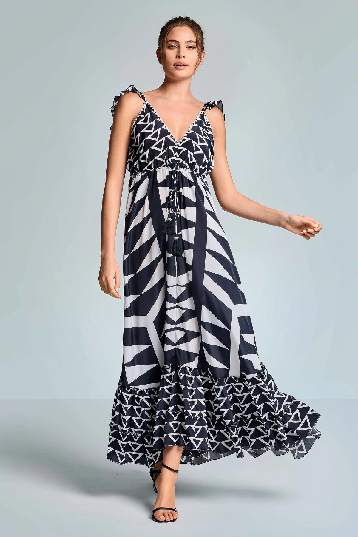 Iconique Creta Long Dress-Multicolor IC26-117