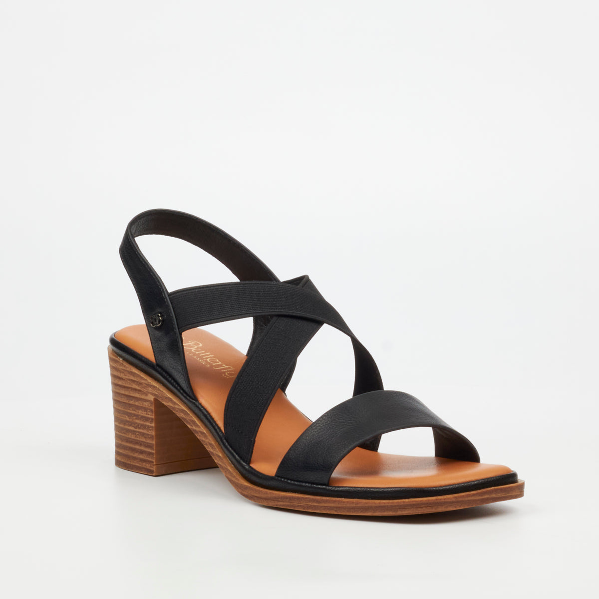 Butterfly Feet Ladies Imelda 1 Sandal-Black.