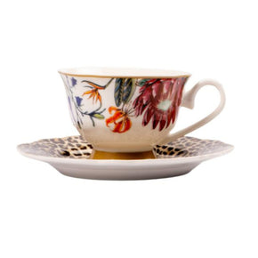 Jenna Clifford Wild Bloom Cup & Saucer Set of 4