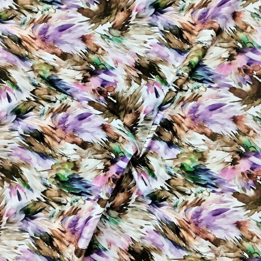 Printed Duchess Satin Fabric 150 cm