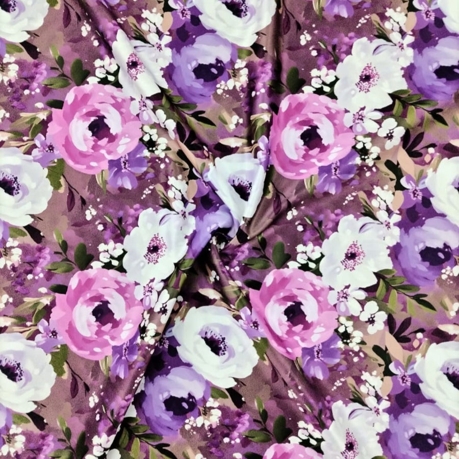 Printed Duchess Satin Fabric 150 cm