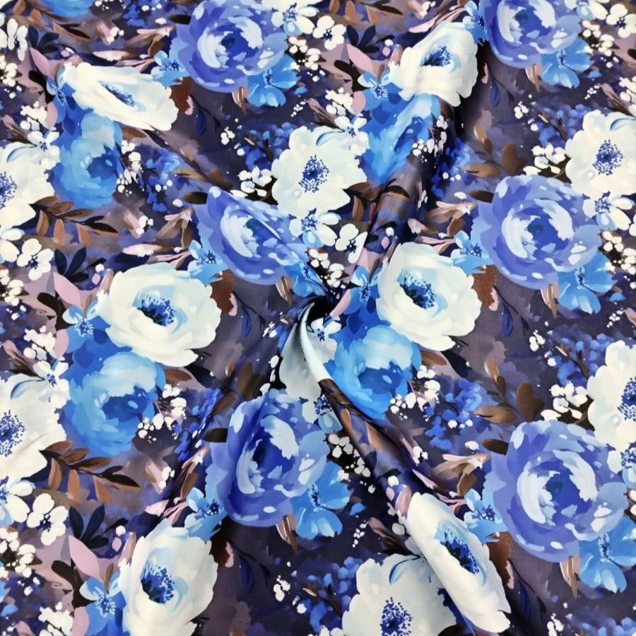 Printed Duchess Satin Fabric 150 cm