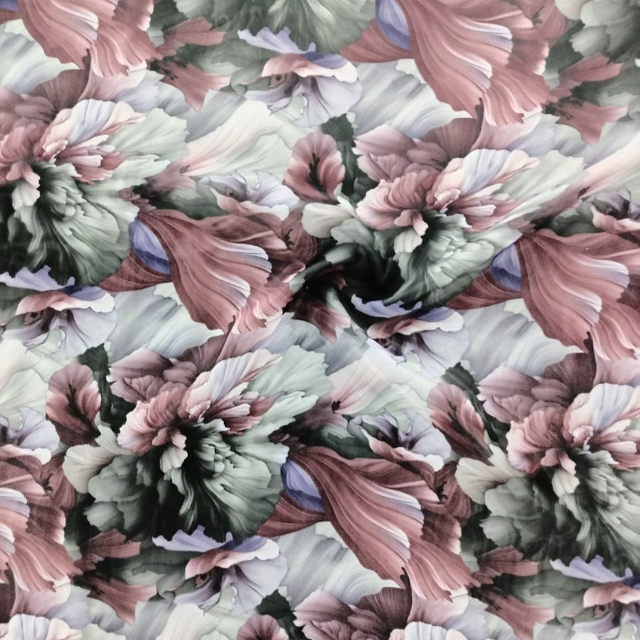 Printed Organdy Fabric Floral 150cm