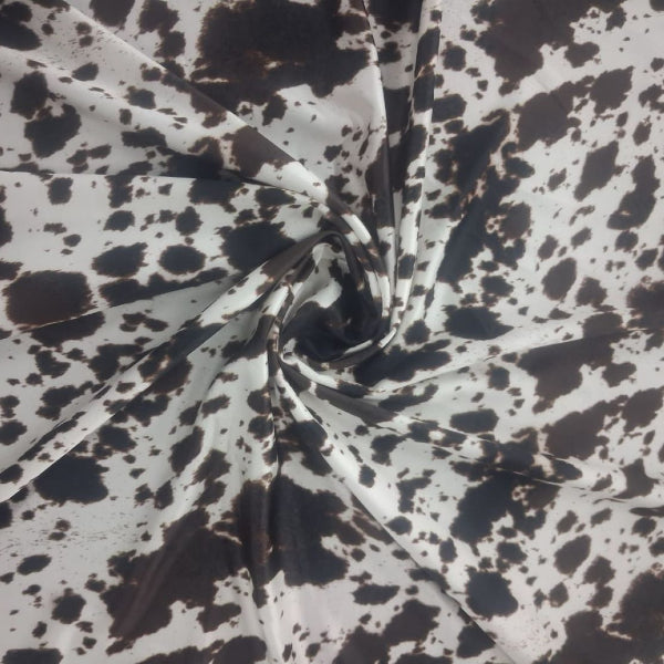 Digital Print Moroccan Satin Cow 150cm