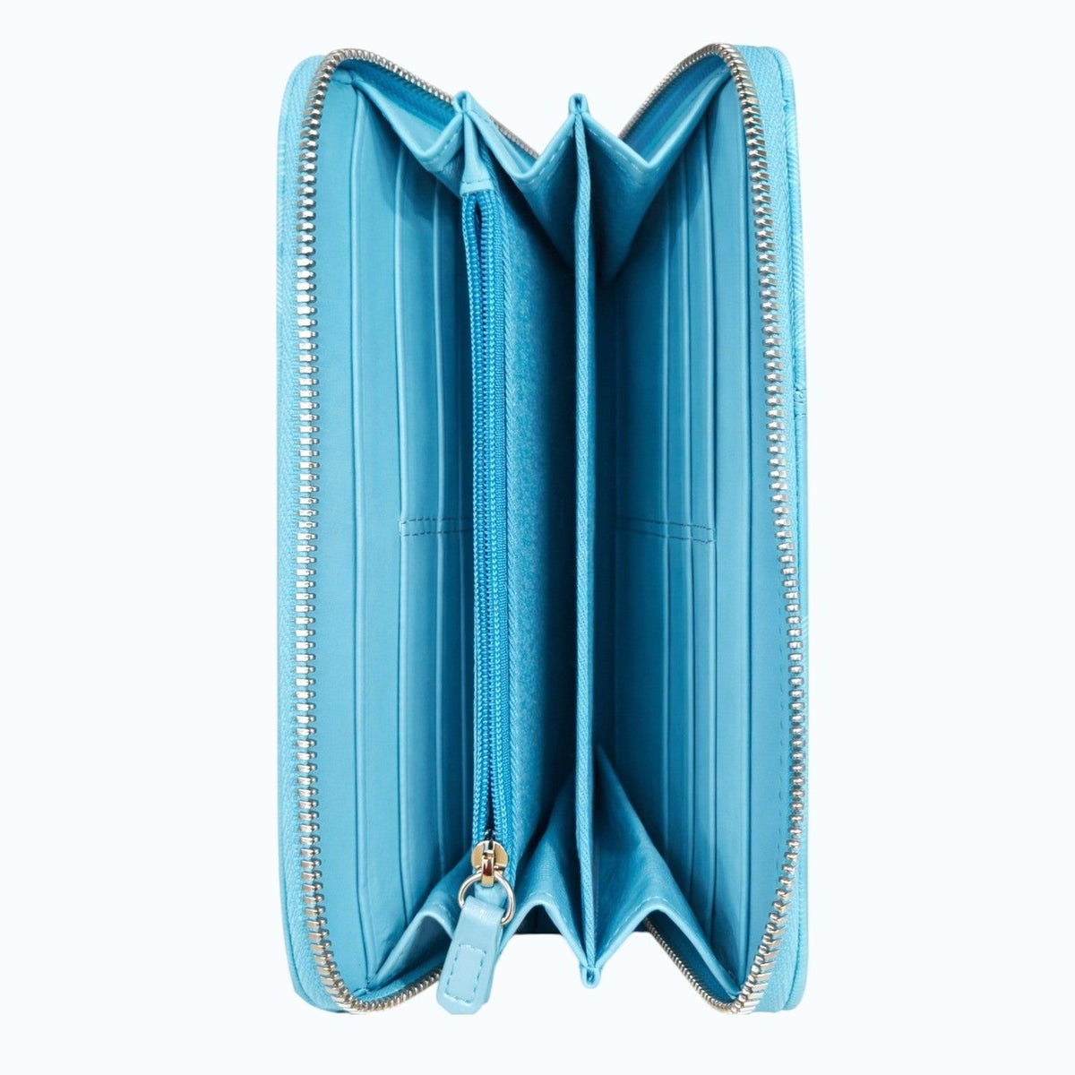 Polo Mini Zip Around purse turquoise