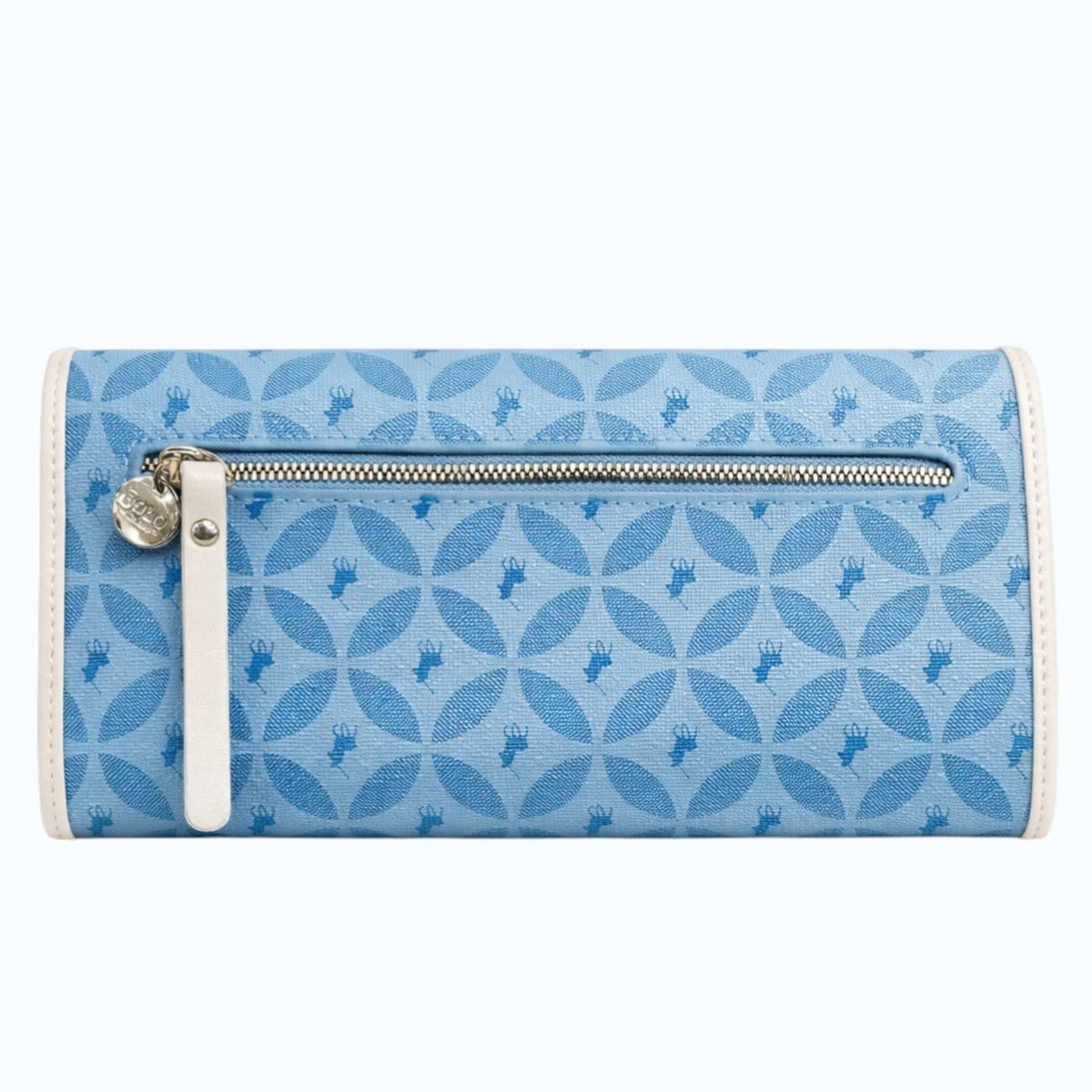 Polo Turn Lock Clutch Purse Blue POS466356.
