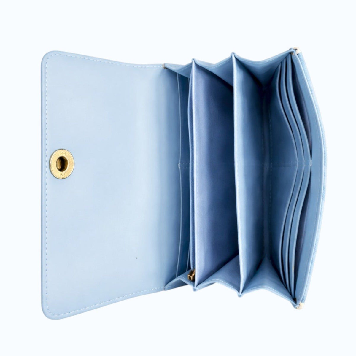 Polo Turn Lock Clutch Purse Blue POS466356.
