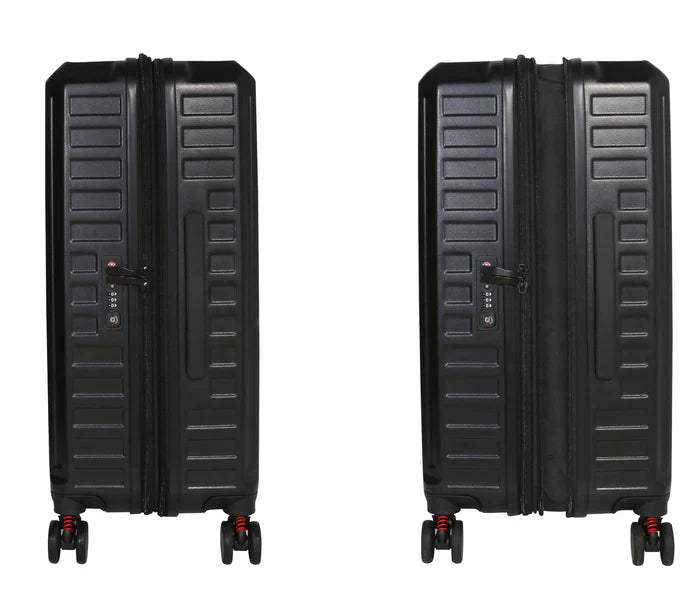 Dakar Desert 55cm Expandable Small/Cabin Trolley Suitcase Black DKD0100.