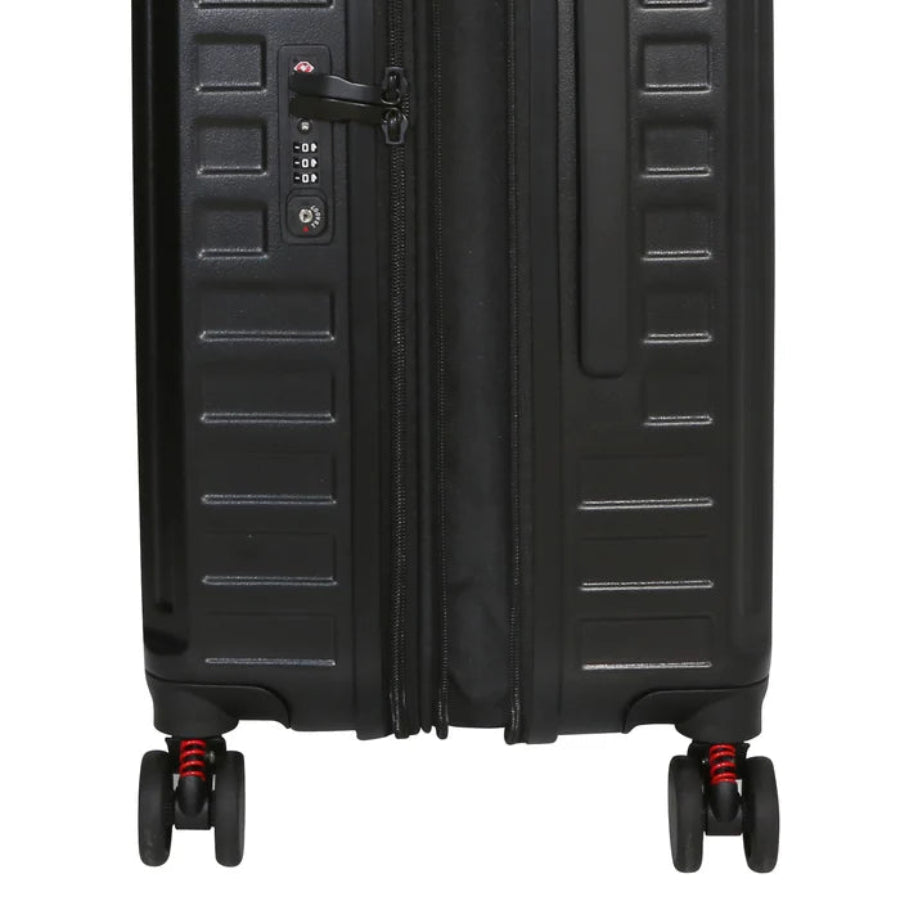 Dakar Desert 65cm Expandable Medium Trolley Suitcase Black DKD0200.