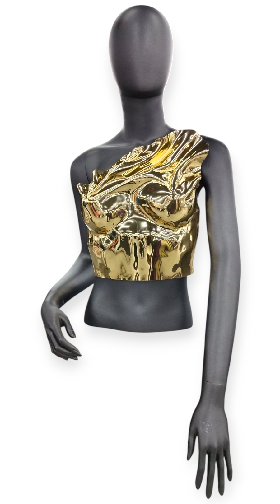 Gold Armor Corset Bustier Top