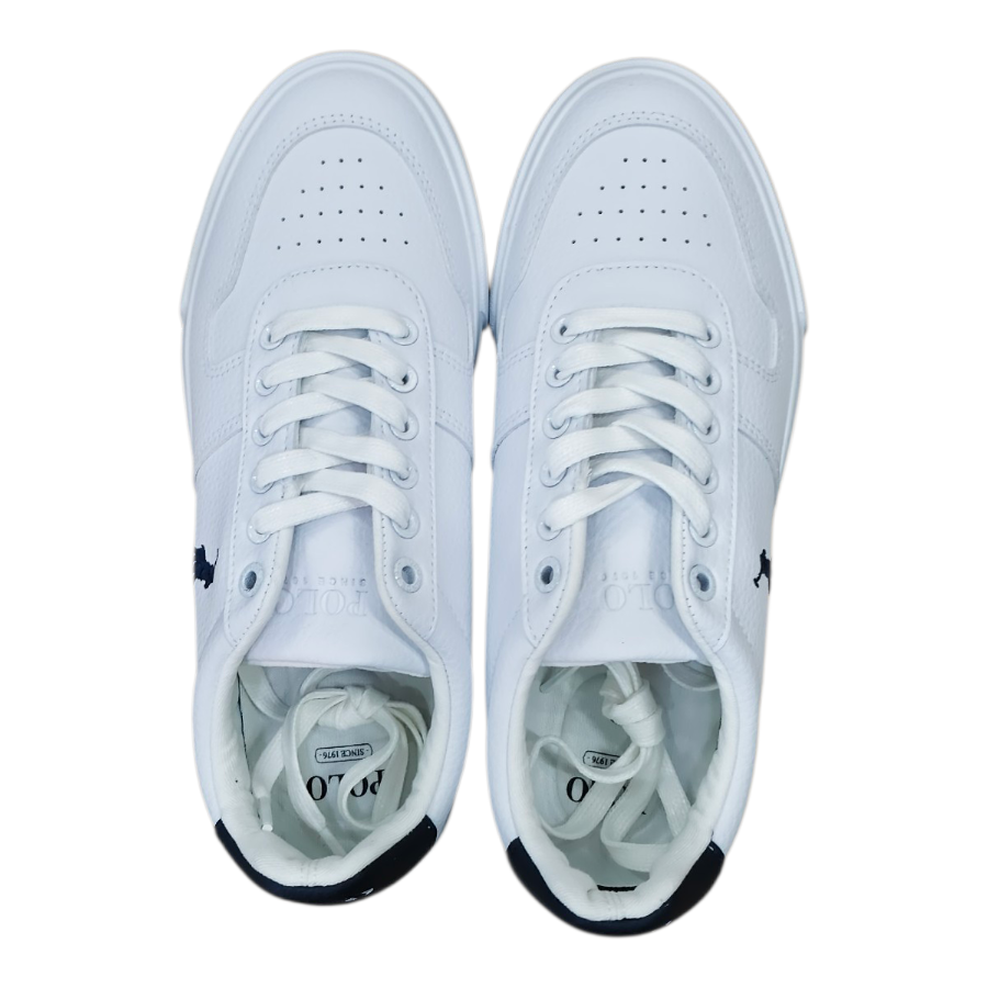 Polo Mens Action Leather Sneaker White 0072453.