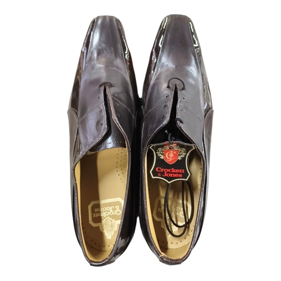 Crockett & Jones Men's Glade Kid-Cafepatent Brown.