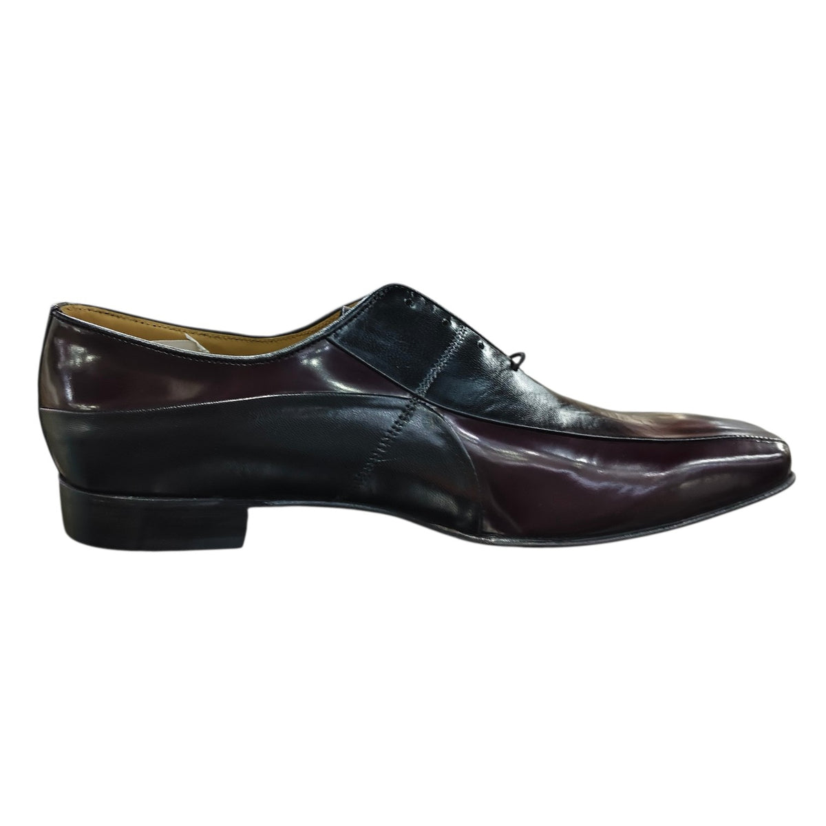 Crockett & Jones Men's Formal Shoes Glace Kid Mastercalf - Black/Burgundy 62.C17214J
