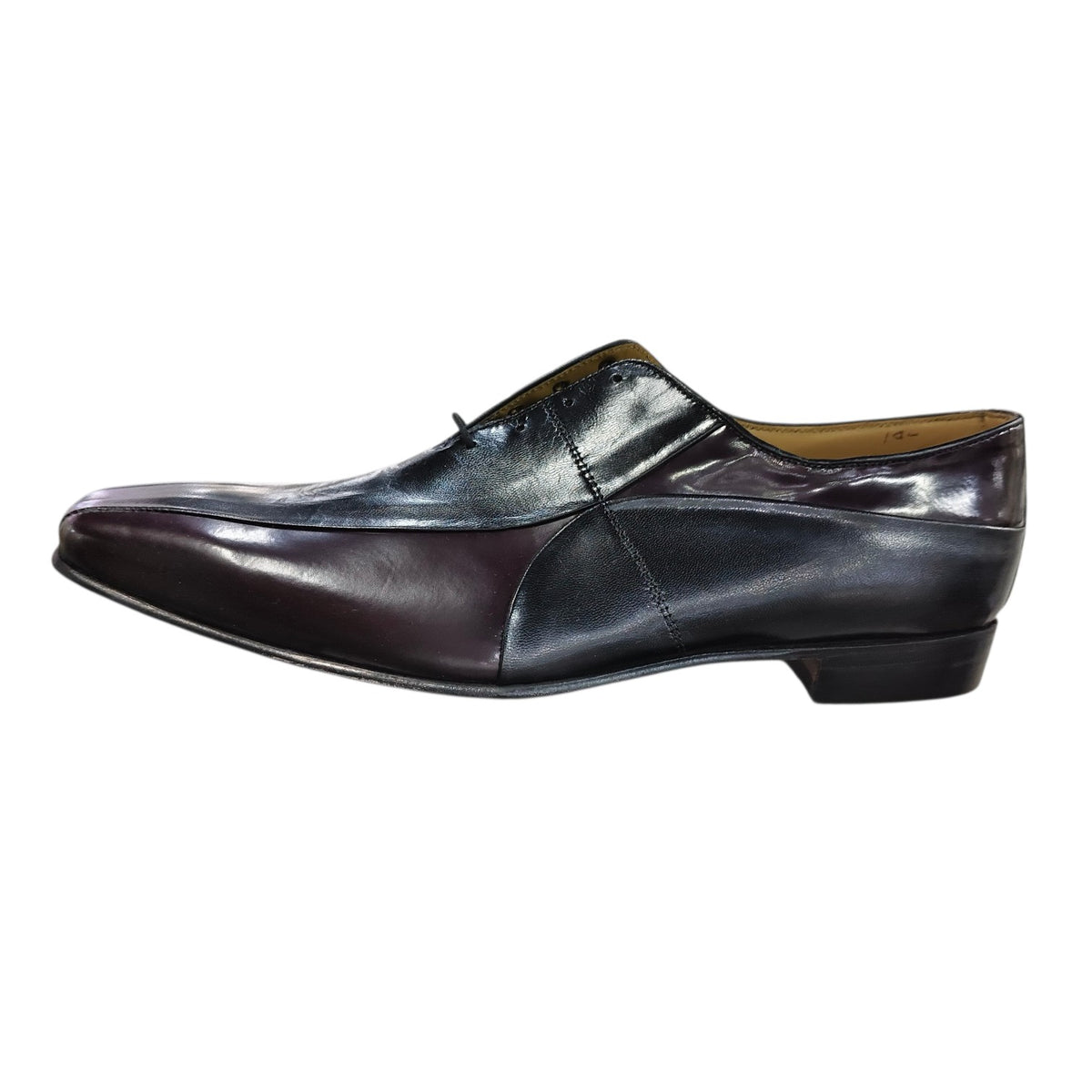 Crockett & Jones Men's Formal Shoes Glace Kid Mastercalf - Black/Burgundy 62.C17214J