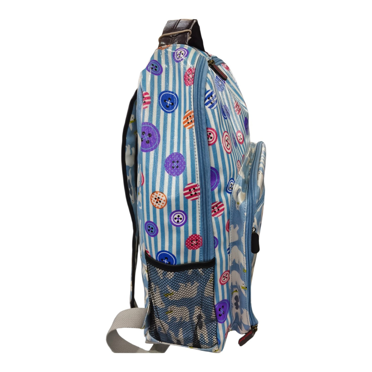 Cotton Road Light Blue Multi-Pattern Baby Diaper Bag.