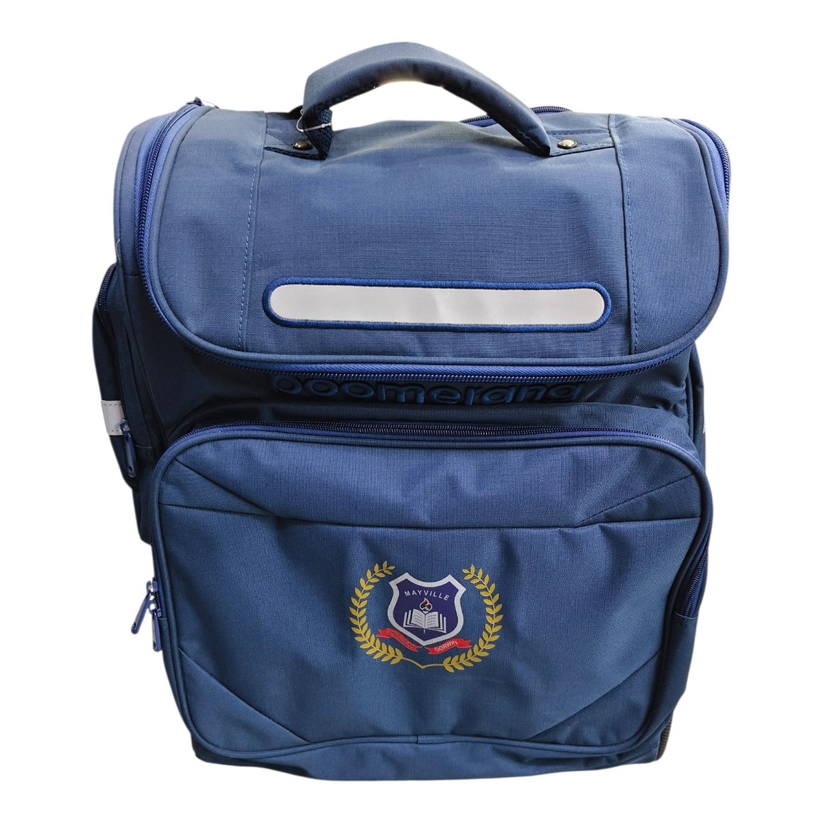 Boomerang Hardbody Big Wheel XXL Trolley School Bag Navy.