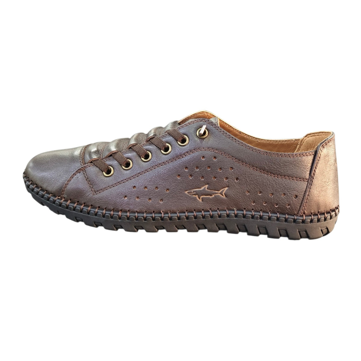 Stefano R Men's Casual Leather Shoes In Brown 31503-00