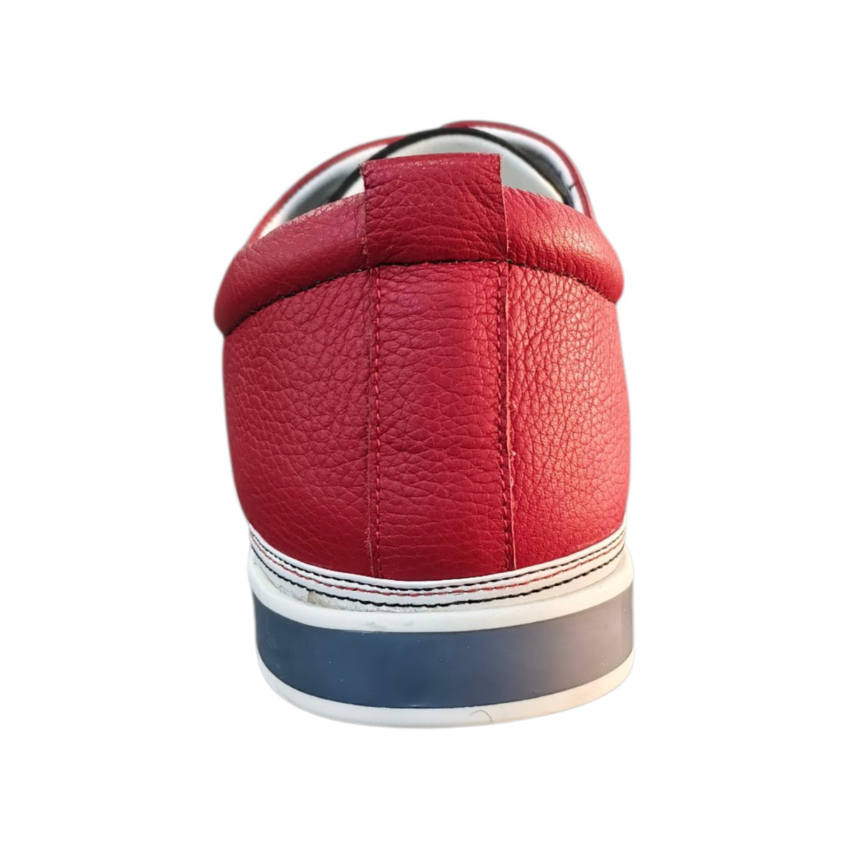 Stefano R Men's Black & Red Leather Casual Shoes – 11995-00