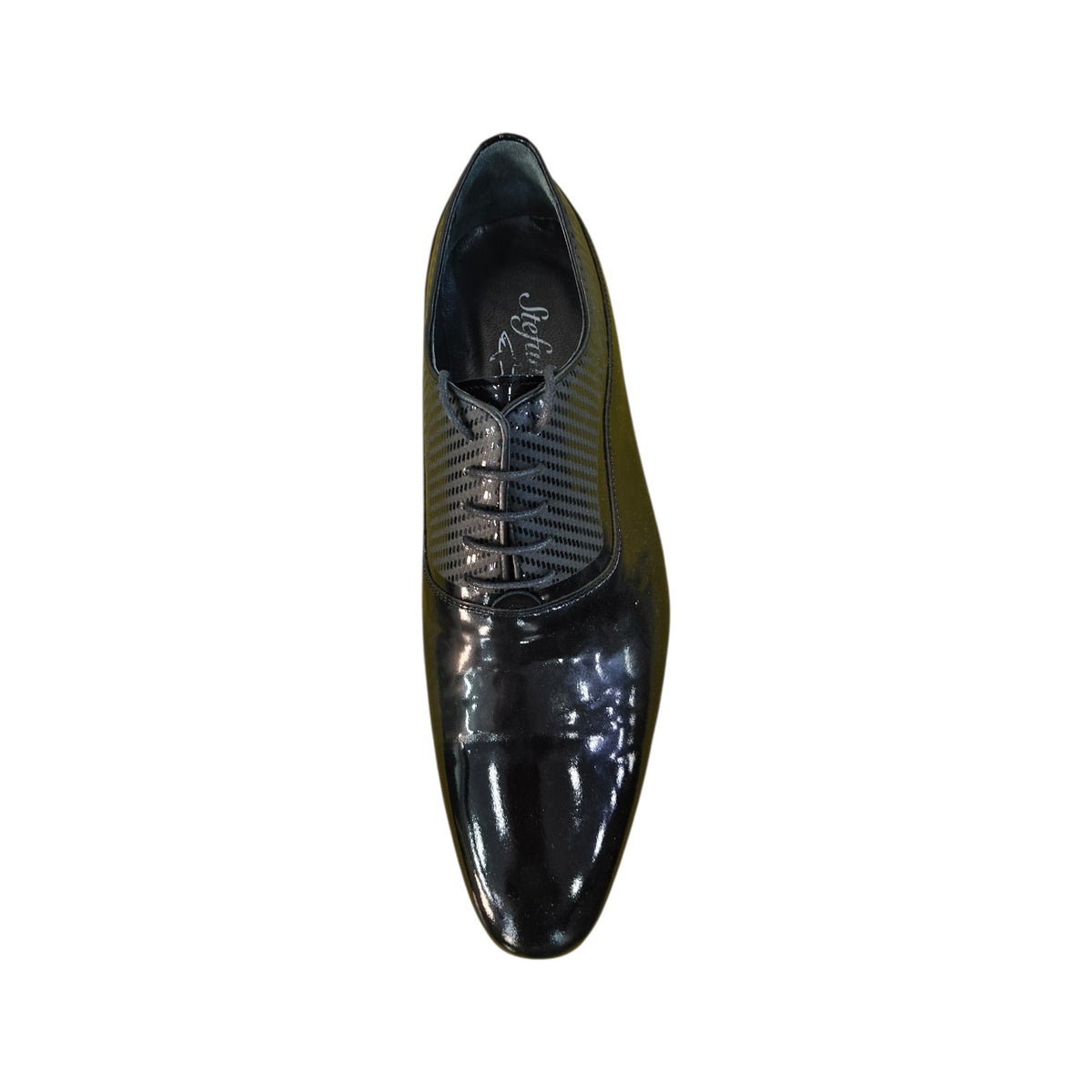 Stefano R Men's Patent Leather Formal Dress Shoes In Black – 308.