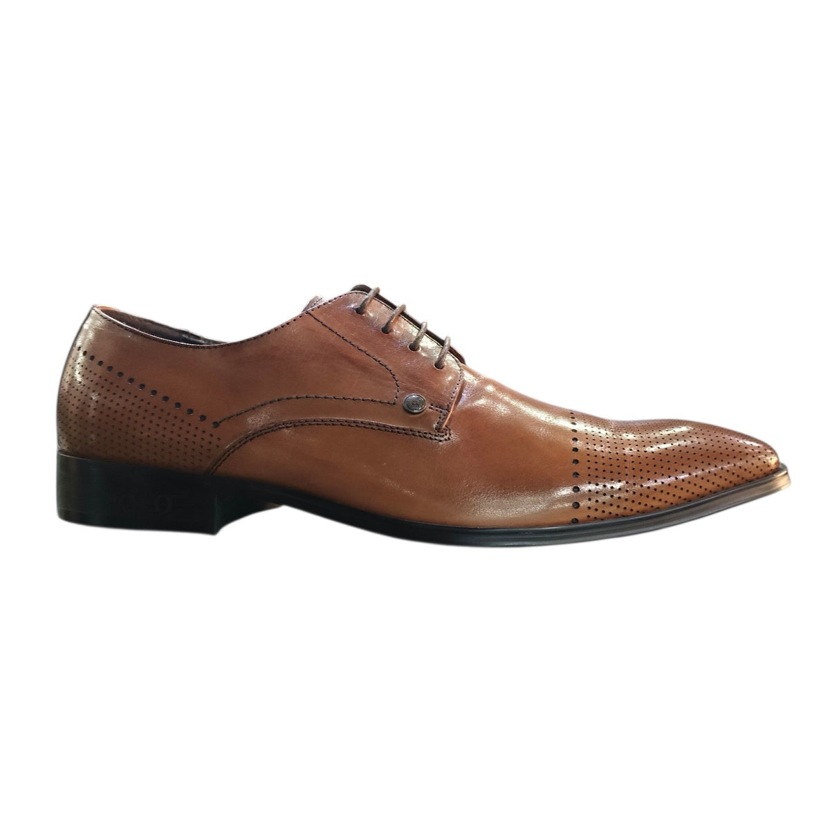 Polo Mens Asher Formal Lace-Up In Tan.