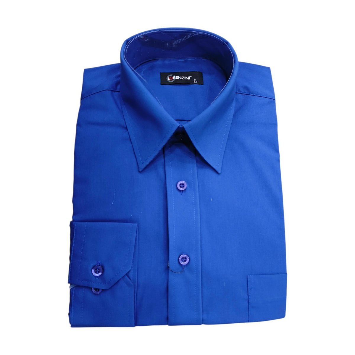 Lorenzini Men’s Formal Shirt – Royal Blue