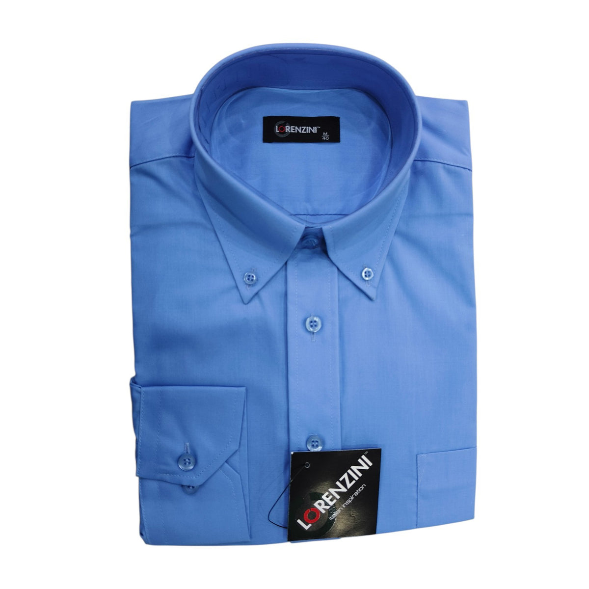 Lorenzini Men’s Formal Shirt – Light Blue