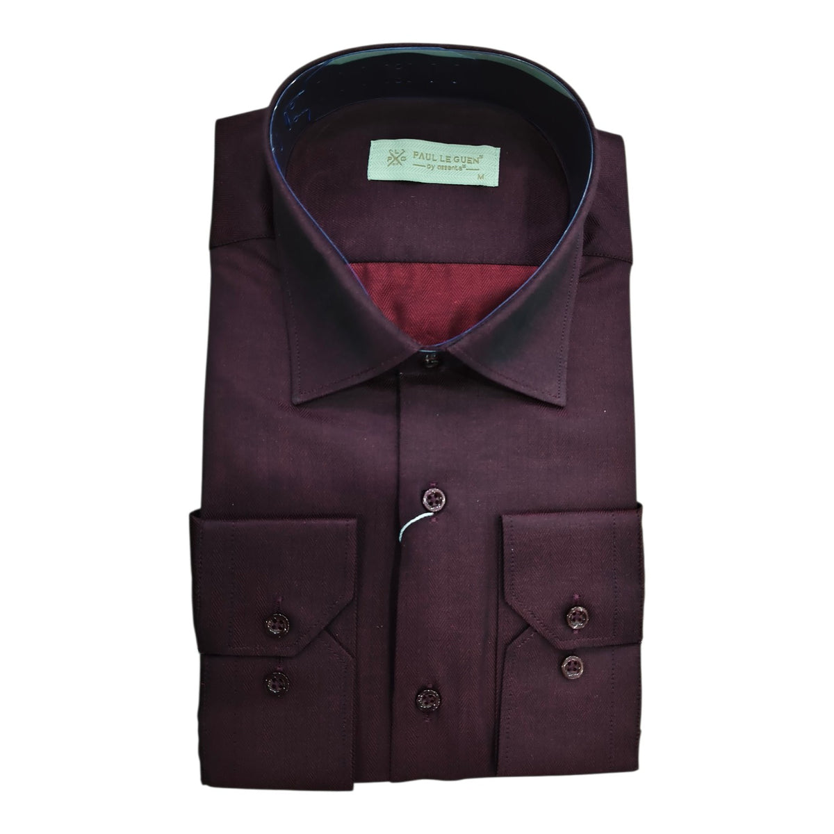 Paul Le Guen Men’s Formal Shirt – Burgundy