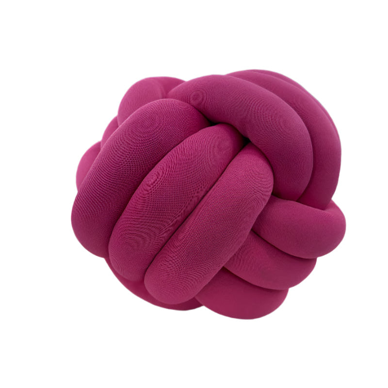 Knots Round Cushion Dusty Pink