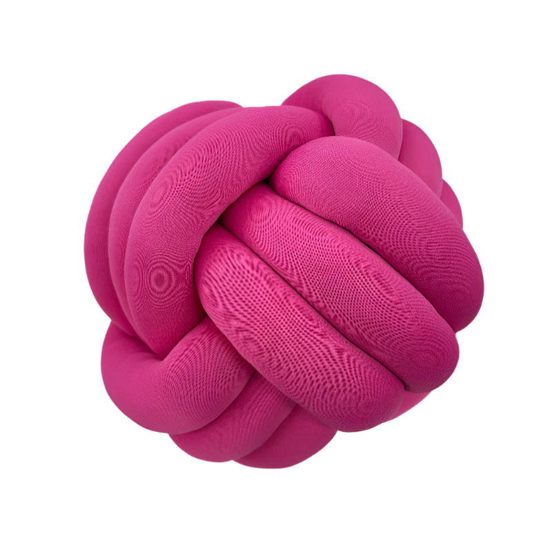 Knots Round Cushion Dusty Pink