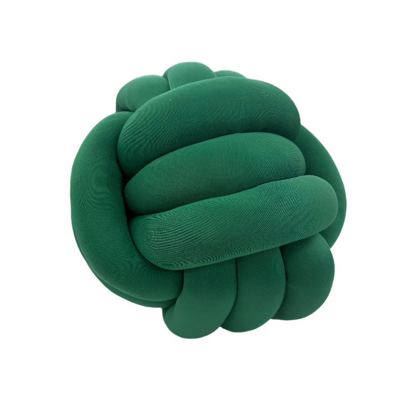 Knots Round Cushion Mustard