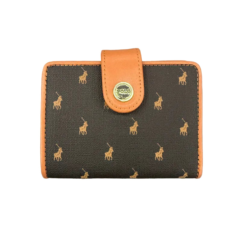 Polo Compact Purse Tan POS489322