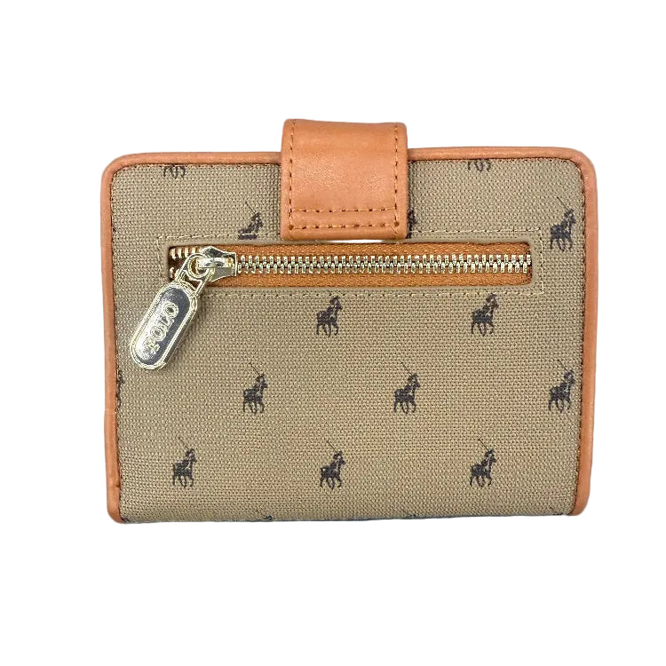 Polo Compact Purse Tan POS489322