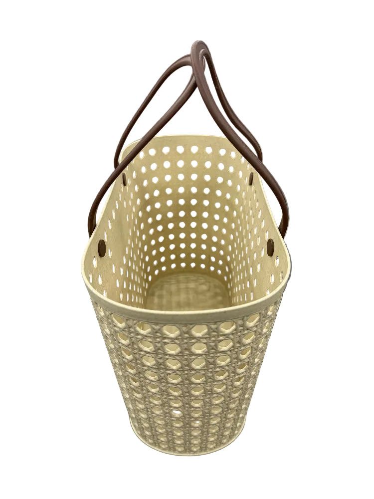 EMC Plastic Organizing Storage Basket 36X16.8X26CM Beige YM-6796.