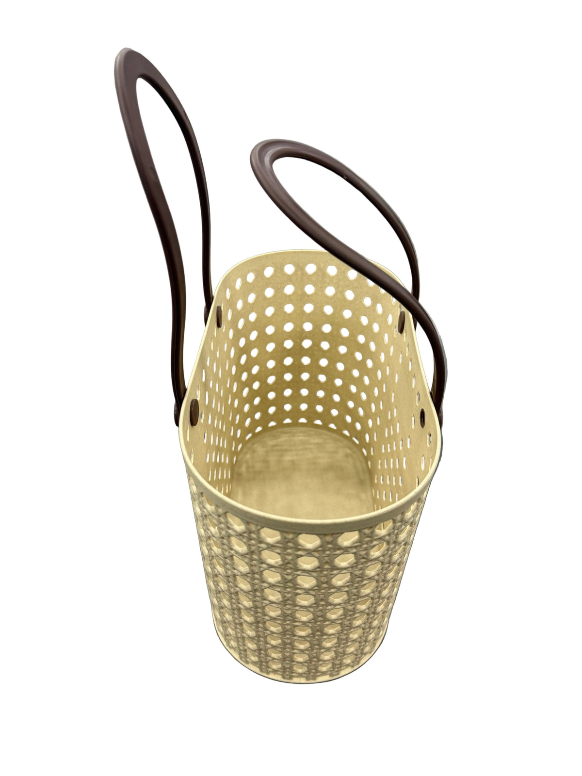 EMC Plastic Organizing Storage Basket 30X14X20cm Beige YM-6795.