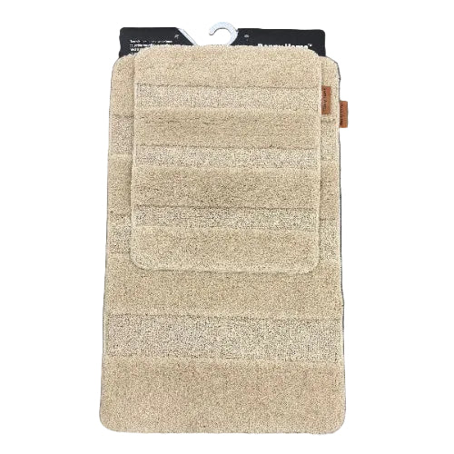 Danny Home Bath Mat Set 2-Piece Non-slip 80x50cm+50x50cm RM34-03
