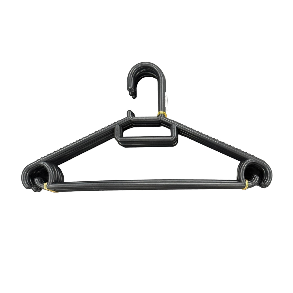 Plastic Hangers 10 Pack Black