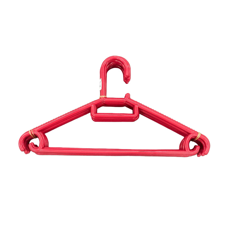 Plastic Hangers 10 Pack Red